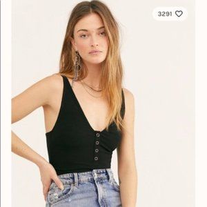 Free People NWT - Black Bodysuit